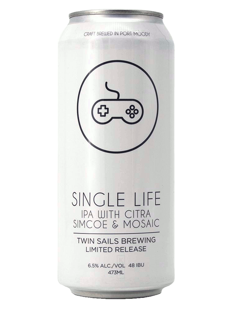 Let your potential shine by Twin Sails Single Life IPA - 4 x 473mL